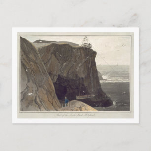 Carte Postale Déposer un bateau de la plate-forme à Holyhead,