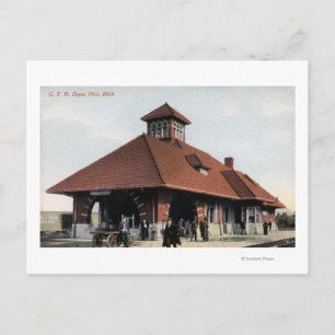 Carte Postale Dépôt ferroviaire G T & R