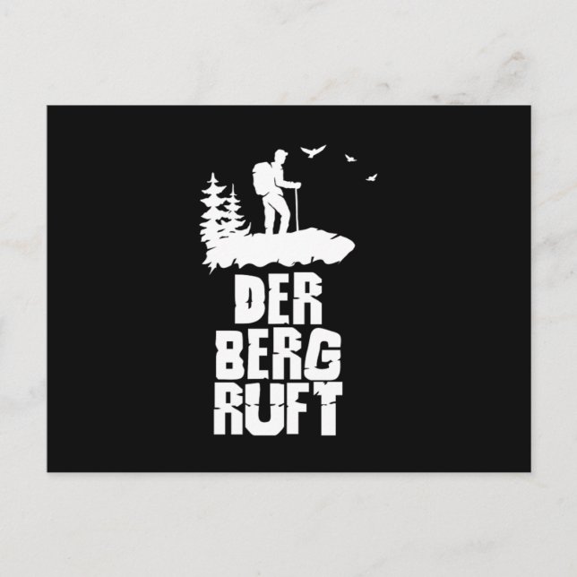 Carte Postale Der Berg Ruft Mountains Nature Hiker Randonnée Cad (Devant)