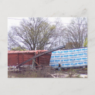 Carte Postale Déraillement du chemin de fer Photo 1 CSX Train K2