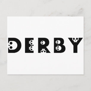 Carte Postale derby : skullphabet