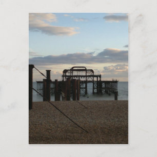 Carte Postale Derelict West Pier Brighton Angleterre