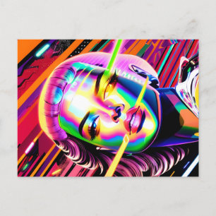 Carte Postale Derezzed Futures - Ken Gage Art