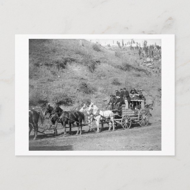 Carte Postale Dernier voyage de la photo "Deadwood Coach" (Devant)