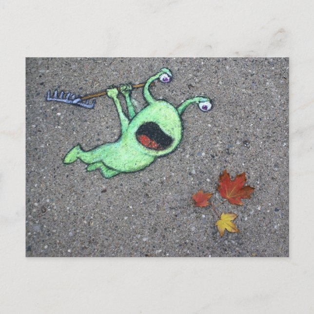 Carte Postale derniers feuilles de l'automne (Devant)