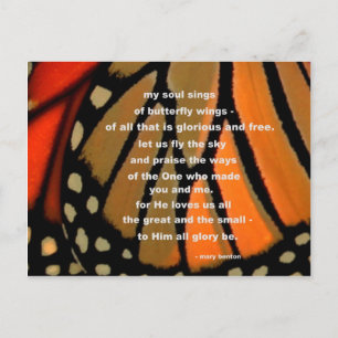 Carte Postale Des ailes papillon