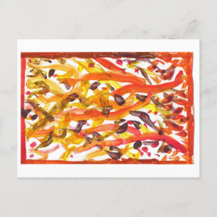 Carte postale des arbres d'automne vifs