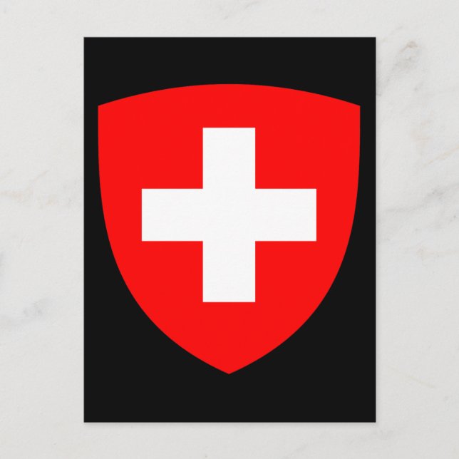 Carte postale des armoiries de Suisse (Devant)