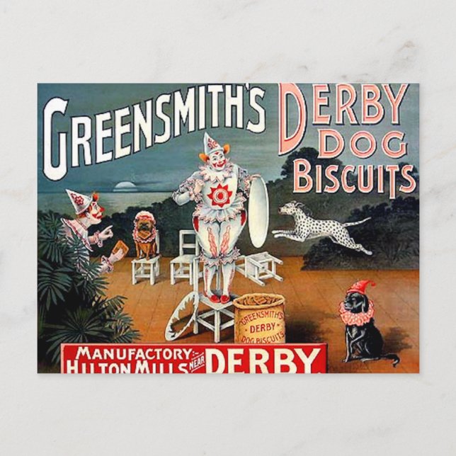 Carte postale des biscuits de chien de Greensmith (Devant)