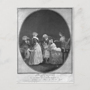 Carte Postale Des bouquets de fleurs ou célébrant grand-mère