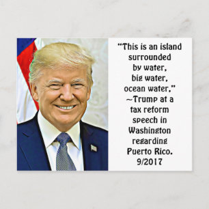 Carte Postale Des Choses Stupides, Dit Trump, Poster Keepsaké