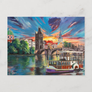 Carte postale des contes de fées de Prague