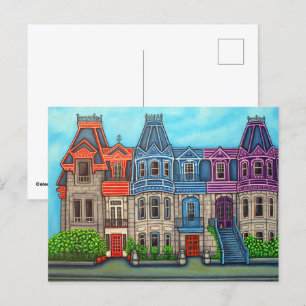 Carte postale des couleurs de Montréal par Lisa Lo