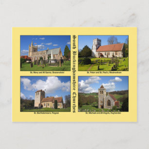 Carte postale des églises Buckinghamshire