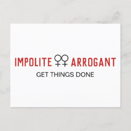 Carte Postale Des femmes obsédées par l'arrogance impitoyable fo