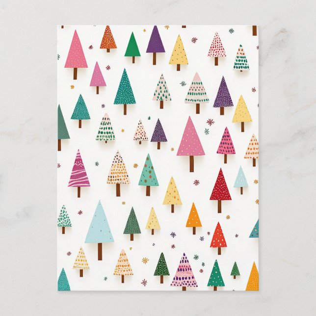 Carte postale des fêtes de Noël rétro (Devant)