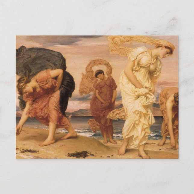 Carte Postale Des Filles Grecques Ramassent Des Galets Par Lord  (Devant)