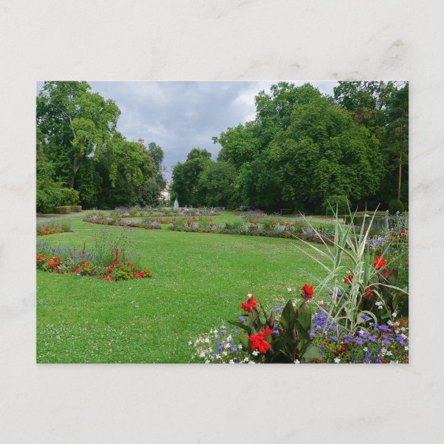 Carte postale des fleurs du parc de Genève en Suis (Devant)