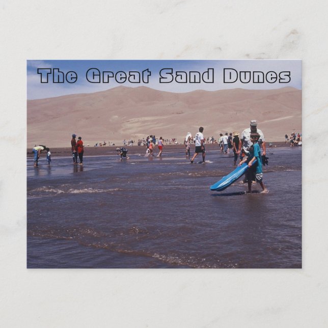 Carte postale des grandes dunes de sable du Colora (Devant)