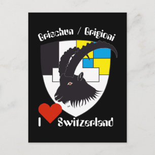 Carte postale des Grisons Grischun Suisse Suisse