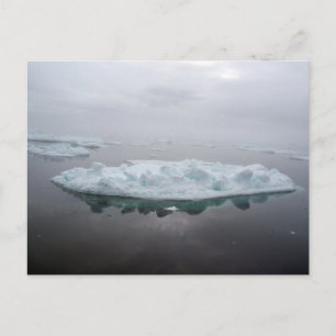 Carte postale des icebergs mystiques