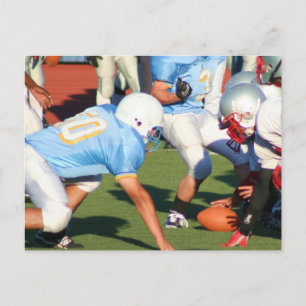 Carte postale des joueurs de football