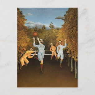 Carte postale des joueurs de football de Rousseau