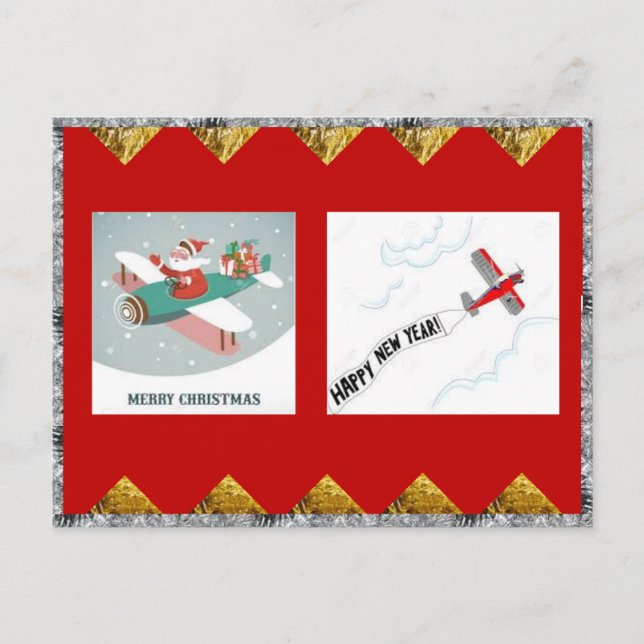 Carte postale des jours fériés des avions (Devant)