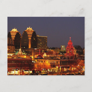 Carte postale des lumières de Kansas City Plaza