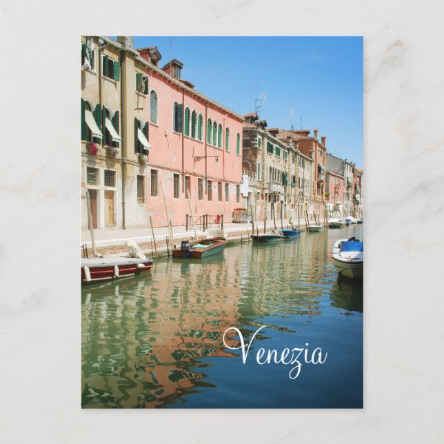 Carte postale des maisons de Venise (Devant)