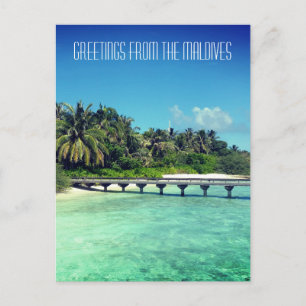 Carte postale des Maldives