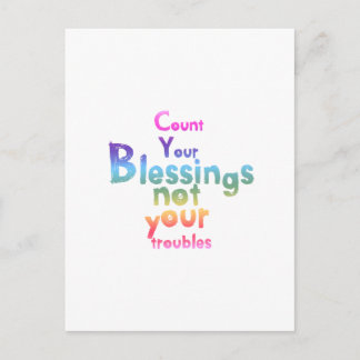 Carte Postale Des messages inspirants pour des jours plus brilla