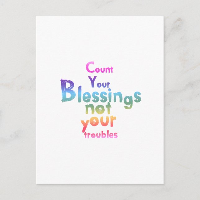 Carte Postale Des messages inspirants pour des jours plus brilla (Devant)