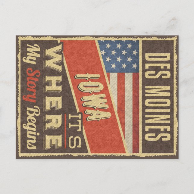 Carte Postale Des Moines Iowa (Devant)