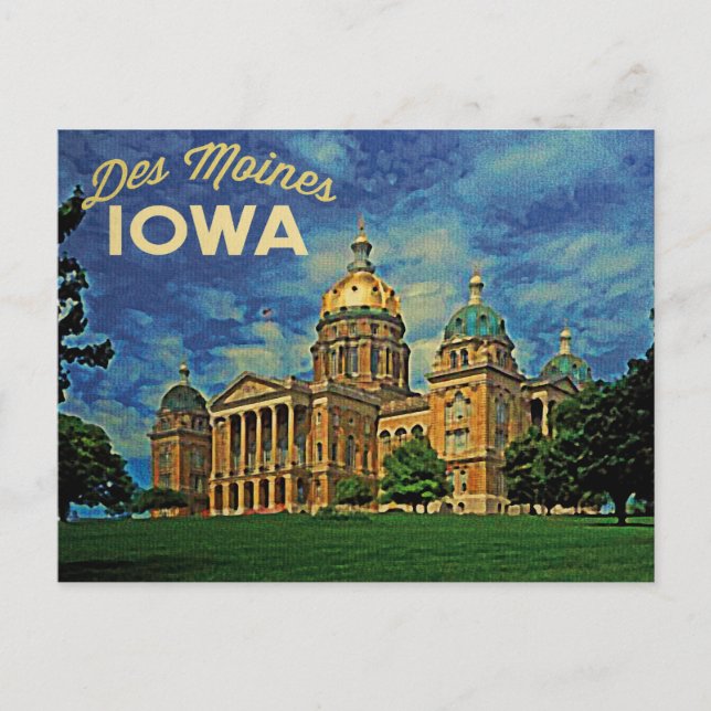 Carte Postale Des Moines Iowa (Devant)