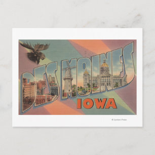 Carte Postale Des Moines, Iowa (tête d'orignal)
