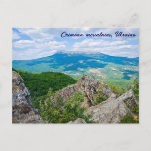 Carte postale des montagnes de Crimée