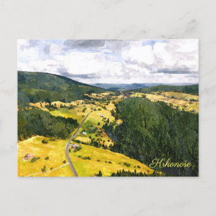 Carte postale des montagnes Krkonoše