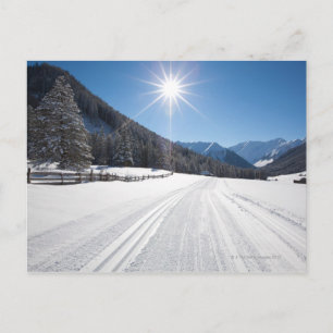 Carte Postale des paysages hivernaux idylliques dans le berwange