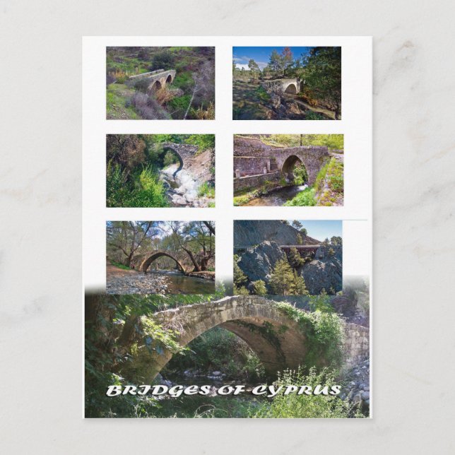 Carte postale des ponts de Chypre (Devant)