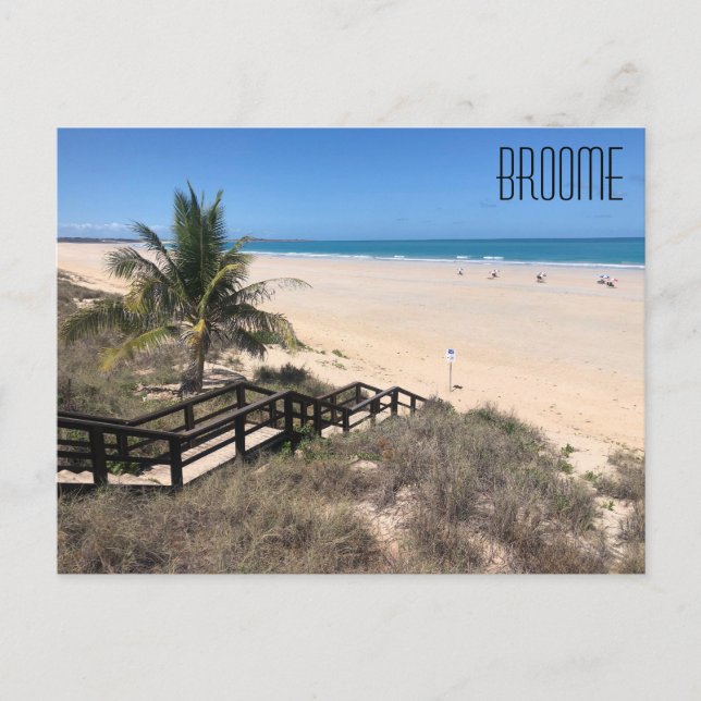 carte postale des sables de plage du câble (Devant)