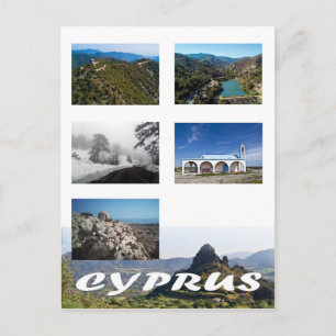 Carte postale des scènes de Chypre
