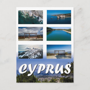 Carte postale des scènes de Chypre