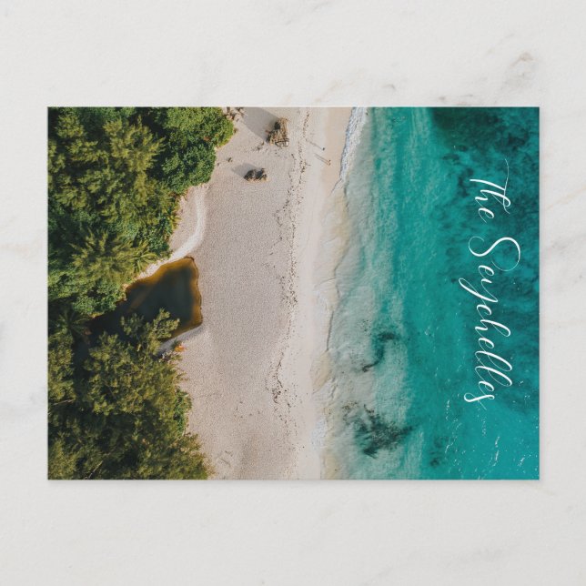 Carte postale des Seychelles, Afrique de l'Est (Devant)