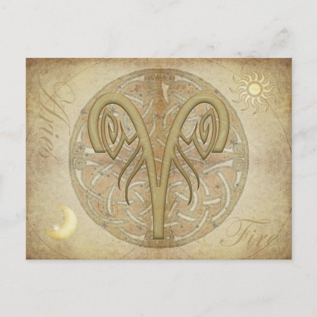 Carte postale des signes Zodiac (Devant)