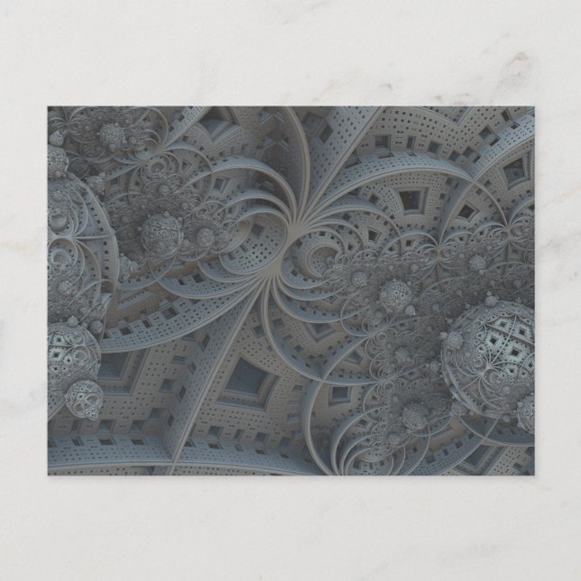 carte postale des sphères fractales (Devant)