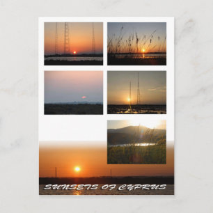 Carte postale des Sunsets de Chypre