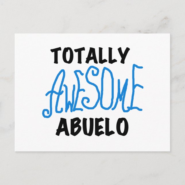 Carte Postale Des tee-shirts et des cadeaux Abuelo absolument gé (Devant)