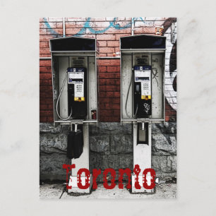 Carte postale des téléphones payants de Toronto