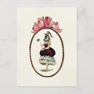 Carte postale des yeux femelles